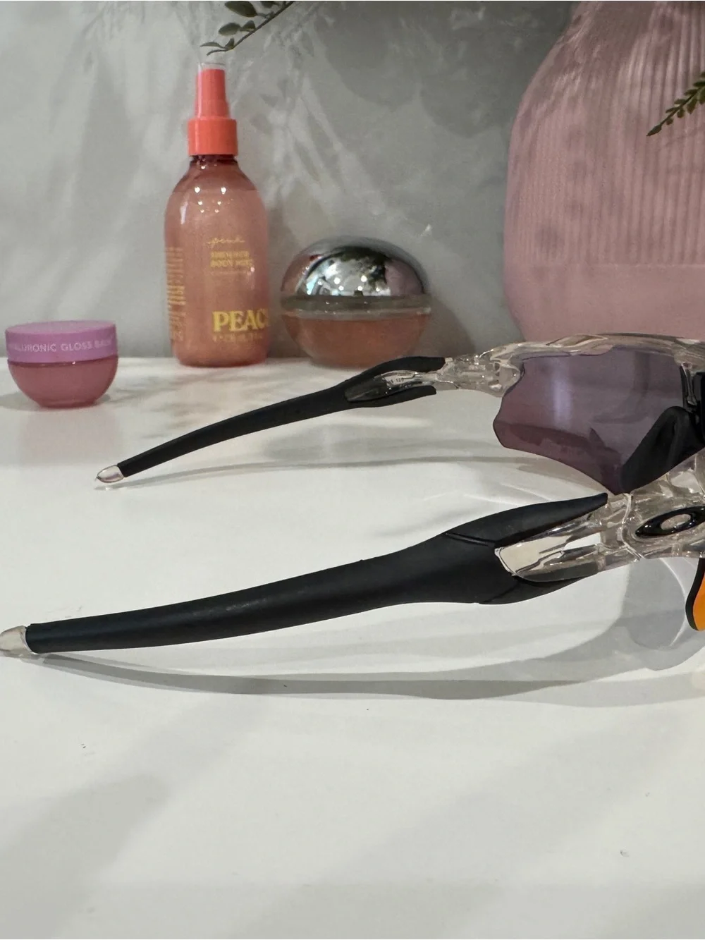Sport Performance VR/AR Sunglasses with Red-Orange Mirrored Lens